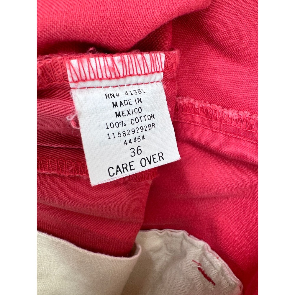 Polo Ralph Lauren Chino Shorts Mens 36  Coral  Pleated Cotton Classic - Picture 5 of 10